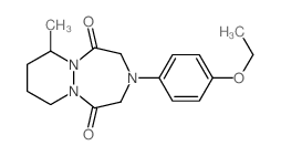 3-(4-Ethoxyphenyl)-7-methylhexahydro-1H-pyridazino(1,2-a)(1,2,5)triazepine-1,5(2H)-dione结构式
