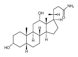 (3α,5β,12α)3,12-dihydroxy-cholan-24-amide结构式