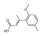 3-(2-methoxy-5-methyl-phenyl)-crotonic acid Structure