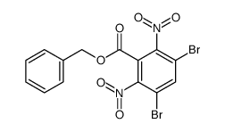 benzyl 3,5-dibromo-2,6-dinitrobenzoate Structure
