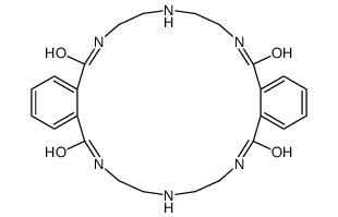 7,8,9,10,11,12,20,21,22,23,24,25-dodecahydrodibenzo[i,t][1,4,7,12,15,18]hexaazacyclodocosine-5,13,18,26(6H,19H)-tetrone structure