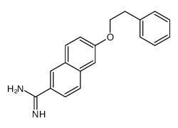 6-(2-phenylethoxy)naphthalene-2-carboximidamide结构式