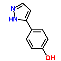 4-(1H-Pyrazol-5-yl)phenol structure