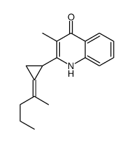3-methyl-2-[(2E)-2-pentan-2-ylidenecyclopropyl]-1H-quinolin-4-one Structure