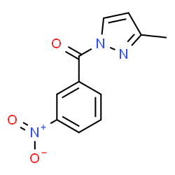 3-methyl-1-(3-nitrobenzoyl)-1H-pyrazole结构式