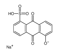 sodium,5-hydroxy-9,10-dioxoanthracene-1-sulfonate Structure