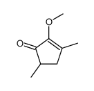 2-methoxy-3,5-dimethylcyclopent-2-en-1-one Structure