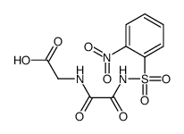 2-[[2-[(2-nitrophenyl)sulfonylamino]-2-oxoacetyl]amino]acetic acid Structure