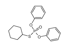 S-cyclohexyl O,O-diphenylphosphorothioate Structure