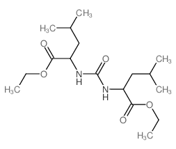 ethyl 2-[(1-ethoxycarbonyl-3-methyl-butyl)carbamoylamino]-4-methyl-pentanoate结构式