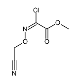 methyl 2-chloro-2-(cyanomethoxyimino)acetate结构式