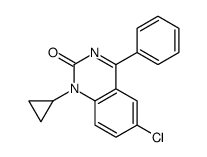 2(1H)-Quinazolinone, 6-chloro-1-cyclopropyl-4-phenyl- structure