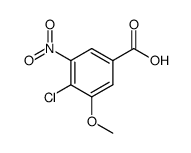 3-nitro-4-chloro-5-methoxybenzoic acid结构式
