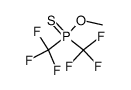 O-methyl bis(trifluoromethyl)phosphinothioate Structure