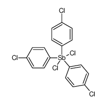 tris(4-chlorophenyl)antimony dichloride Structure