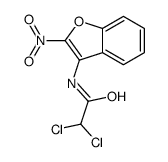 2,2-dichloro-N-(2-nitro-1-benzofuran-3-yl)acetamide结构式