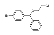 p-bromobenzyhydryl-β-chlorethylether Structure