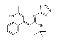 2-tert-butyl-1-(2-methylquinolin-4-yl)-3-(1,3,4-thiadiazol-2-yl)guanidine Structure