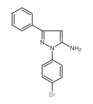 2-(4-BROMO-PHENYL)-5-PHENYL-2H-PYRAZOL-3-YLAMINE structure