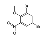 4,6-dibromo-2-nitroanisole结构式