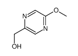 (5-甲氧基吡嗪-2-基)甲醇结构式