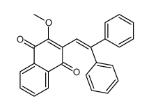 2-(2,2,-diphenylethenyl)-3-methoxy-1,4-naphthoquinone Structure