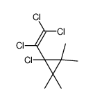 1-chloro-2,2,3,3-tetramethyl-1-(1,2,2-trichloroethenyl)cyclopropane结构式