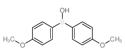 bis(4-methoxyphenyl)borinic acid结构式