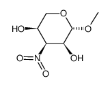 beta-L-Ribopyranoside, methyl 3-deoxy-3-nitro- (9CI)结构式
