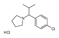 1-(p-Chloro-alpha-isopropylbenzyl)pyrrolidine hydrochloride结构式