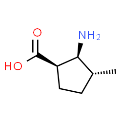 Cyclopentanecarboxylic acid, 2-amino-3-methyl-, (1R,2S,3R)-rel- (9CI) structure