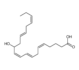 12-hydroxy-5,8,10,14,17-eicospentaenoic acid结构式