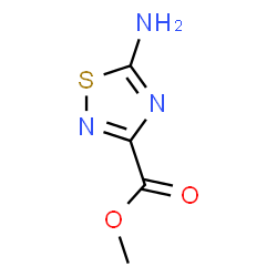 Methyl 5-amino-1,2,4-thiadiazole-3-carboxylate结构式