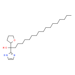 α-Heptadecyl-α-(tetrahydrofuran-2-yl)-1H-imidazole-2-methanol structure