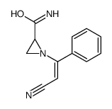 1-(2-cyano-1-phenylethenyl)aziridine-2-carboxamide结构式