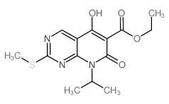 ETHYL 5-HYDROXY-8-ISOPROPYL-2-(METHYLTHIO)-7-OXO-7,8-DIHYDROPYRIDO[2,3-D]PYRIMIDINE-6-CARBOXYLATE picture