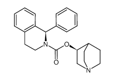 (1R)-(3S)-1-Azabicyclo[2.2.2]oct-3-yl 3,4-Dihydro-1-phenyl-2(1H)-isoquinoline carboxylate Structure