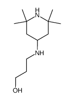 3-[(2,2,6,6-tetramethyl-4-piperidinyl)amino]propanol Structure