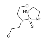 N,N-bis(2-chloroethyl)-2-sulfanylidene-1,3,2λ5-diazaphospholidin-2-amine结构式