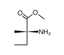 D-Isovaline, methyl ester (9CI)结构式