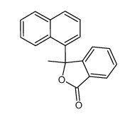 3-(1-naphthyl)-3-methylphthalide结构式