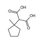 (1-Methylcyclopentyl)malonsaeure Structure
