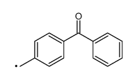 4-benzoylbenzyl radical Structure