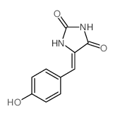 (5Z)-5-[(4-hydroxyphenyl)methylidene]imidazolidine-2,4-dione picture