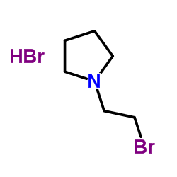1-(2-Bromoethyl)pyrrolidine hydrobromide (1:1) structure