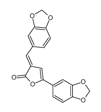 5-benzo[1,3]dioxol-5-yl-3-((Ξ)-piperonylidene)-3H-furan-2-one Structure