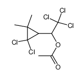 2,2,2-trichloro-1-(2,2-dichloro-3,3-dimethylcyclopropyl)ethyl acetate结构式