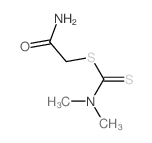 Carbamodithioicacid, dimethyl-, 2-amino-2-oxoethyl ester (9CI) structure