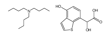 苯并[b]噻吩-7-乙酸,α,4-二羟基-化合物(N,N-二丁基-1-丁胺)(1:1)结构式