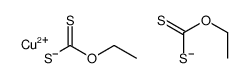 copper O,O'-diethyl bis(dithiocarbonate)结构式
